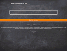 Tablet Screenshot of contactsports.co.uk